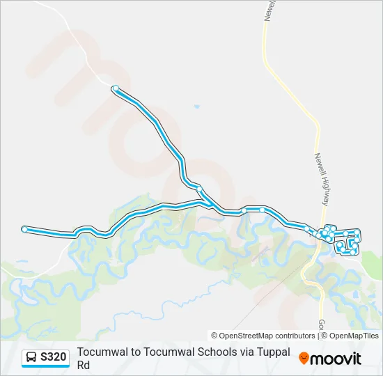 S320 Bus Line Map
