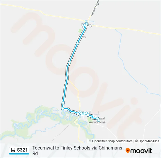 S321 Bus Line Map