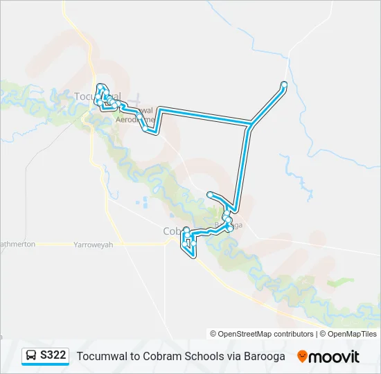 S322 Bus Line Map