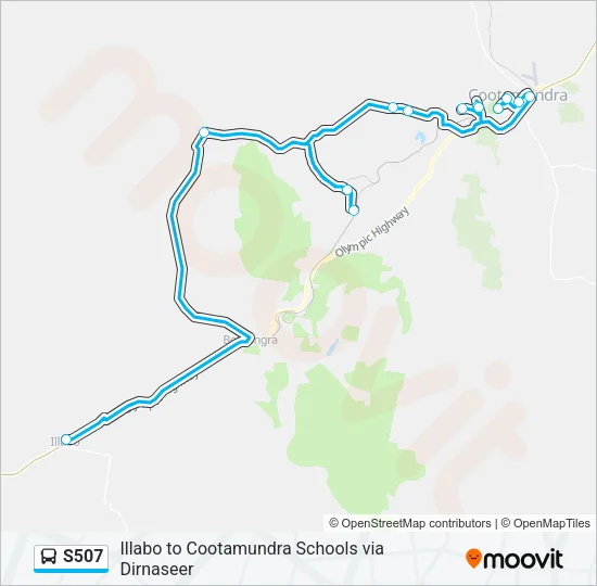 S507 Bus Line Map