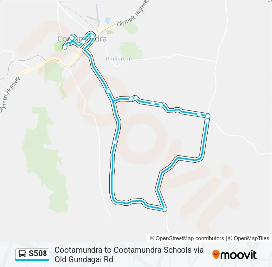 S508 Bus Line Map