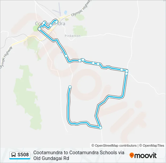 S508 Bus Line Map