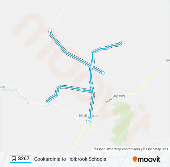 S267 Bus Line Map