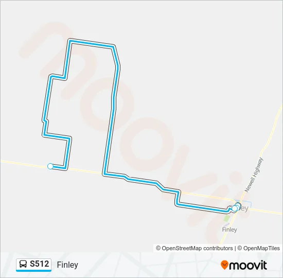 S512 Bus Line Map