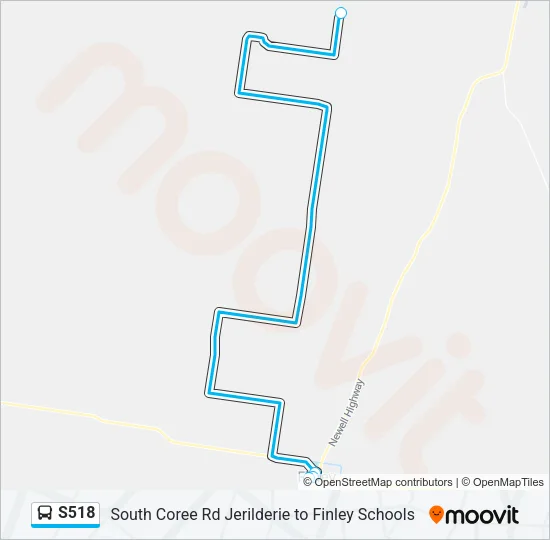 S518 Bus Line Map