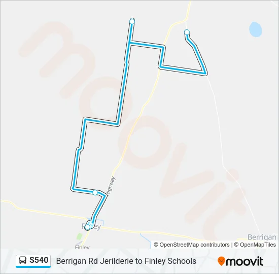 S540 Bus Line Map