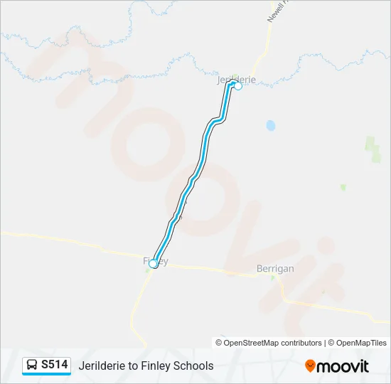 S514 Bus Line Map