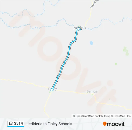 S514 Bus Line Map