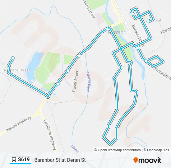 S619  Line Map