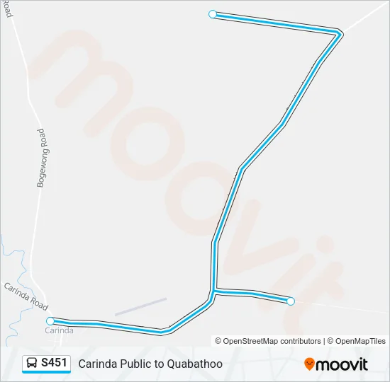 S451 Bus Line Map