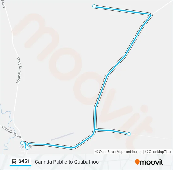 S451 Bus Line Map
