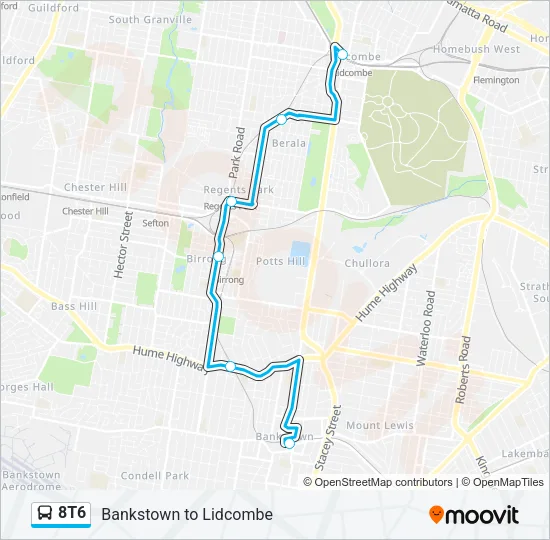 8T6  Line Map