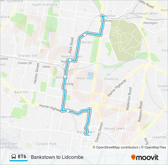 8T6  Line Map