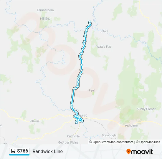 S766 Bus Line Map