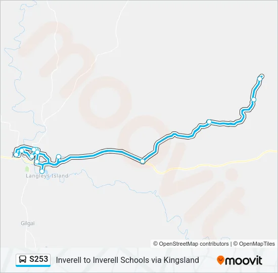 S253 Bus Line Map