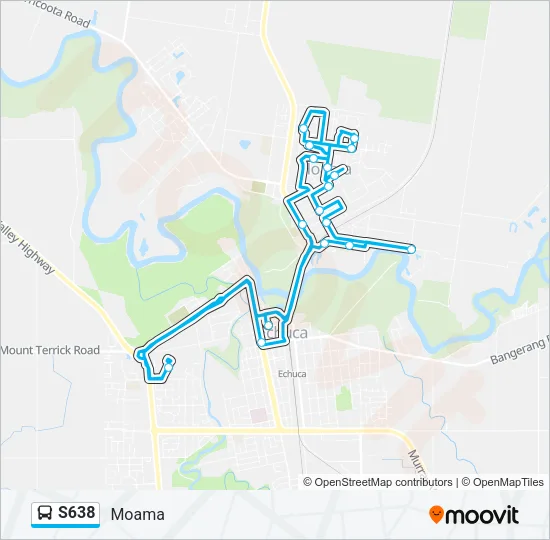 S638 Bus Line Map