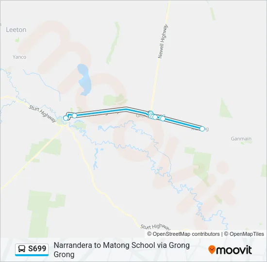 S699 Bus Line Map