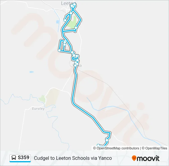 S359 Bus Line Map
