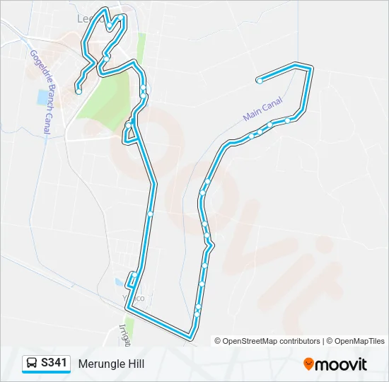 S341 Bus Line Map