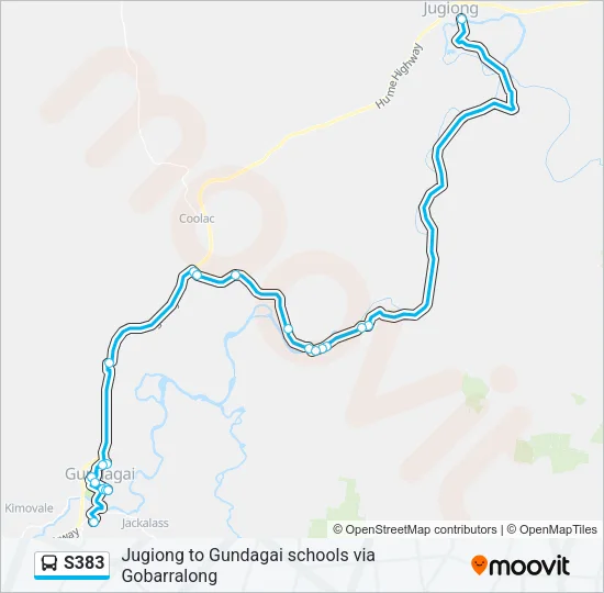 S383 Bus Line Map