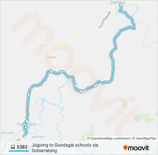 S383 Bus Line Map