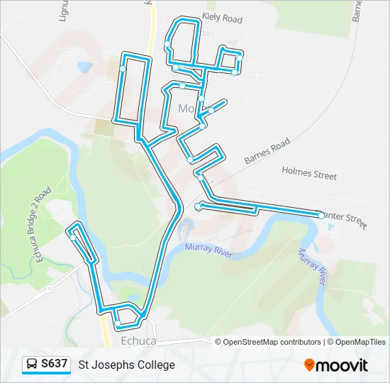 S637 Bus Line Map