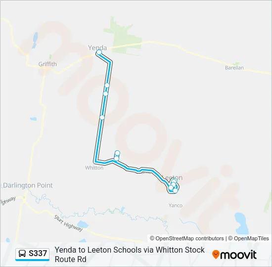 S337 Bus Line Map