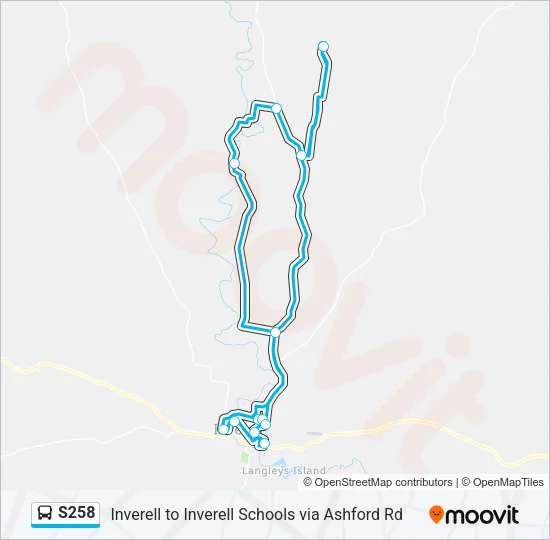 S258 Bus Line Map