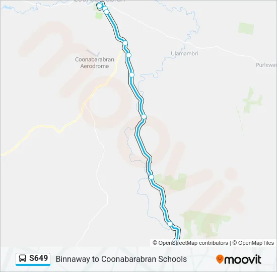 S649 Bus Line Map