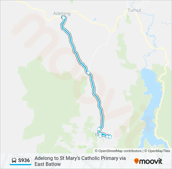 S936 Bus Line Map