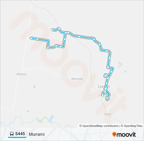 S445 Bus Line Map