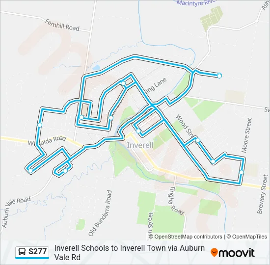 S277 Bus Line Map