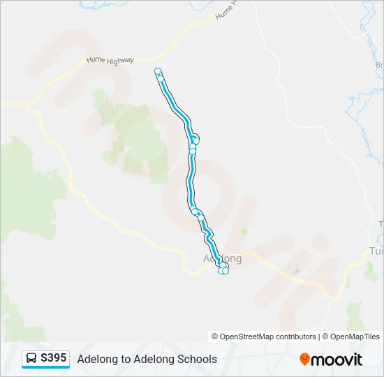S395 Bus Line Map