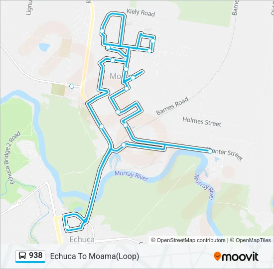 938 Bus Line Map
