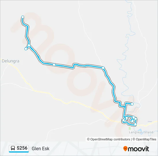 S256 Bus Line Map