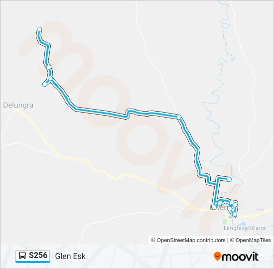 S256 Bus Line Map
