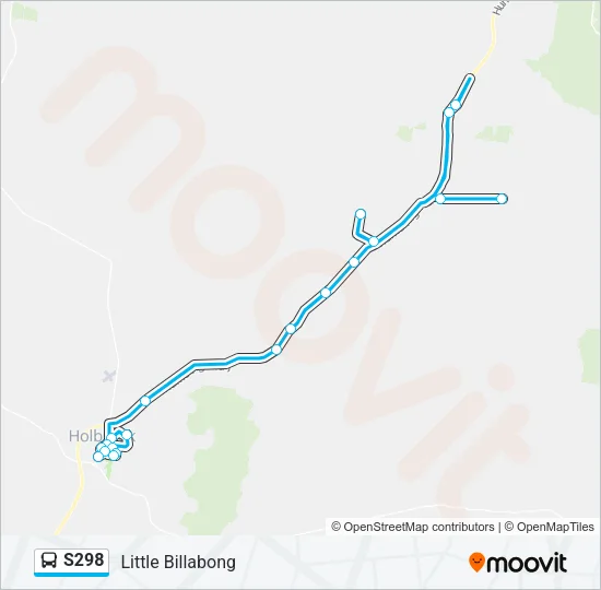S298 Bus Line Map