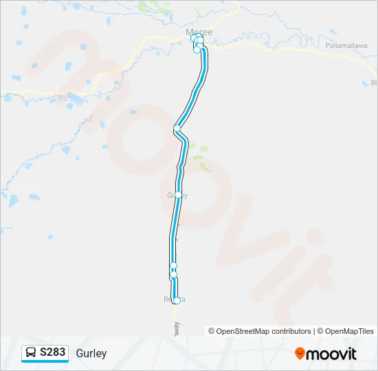 S283 Bus Line Map