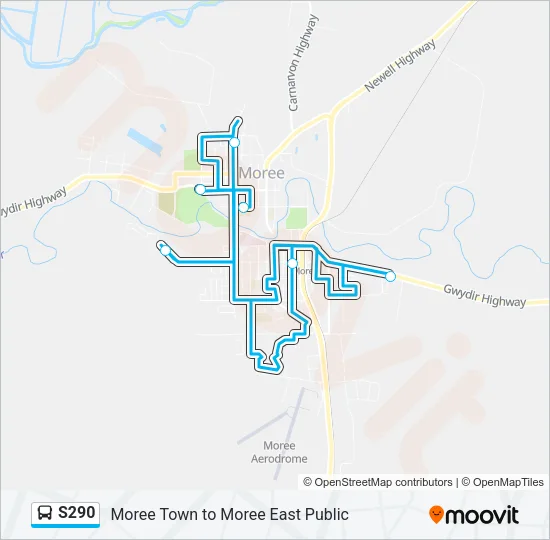 S290 Bus Line Map