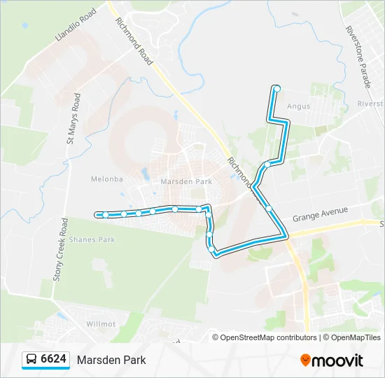 6624 Route: Schedules, Stops & Maps - Marsden Park (Updated)
