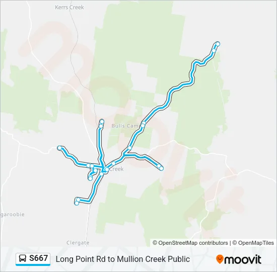 S667 Bus Line Map