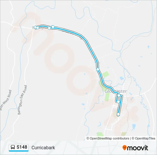 S148 Bus Line Map