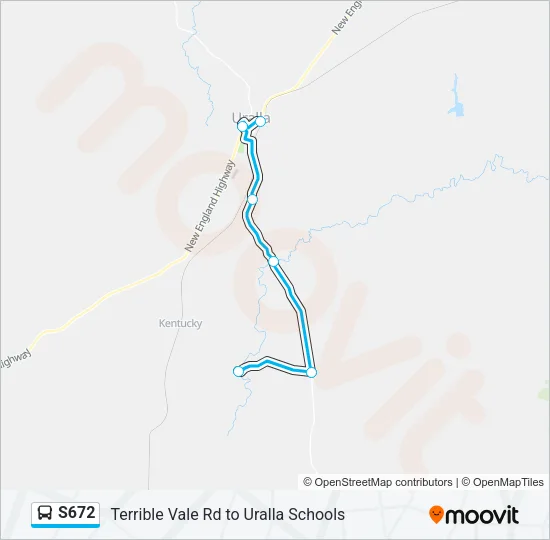 S672 Bus Line Map