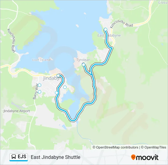 EJS Bus Line Map