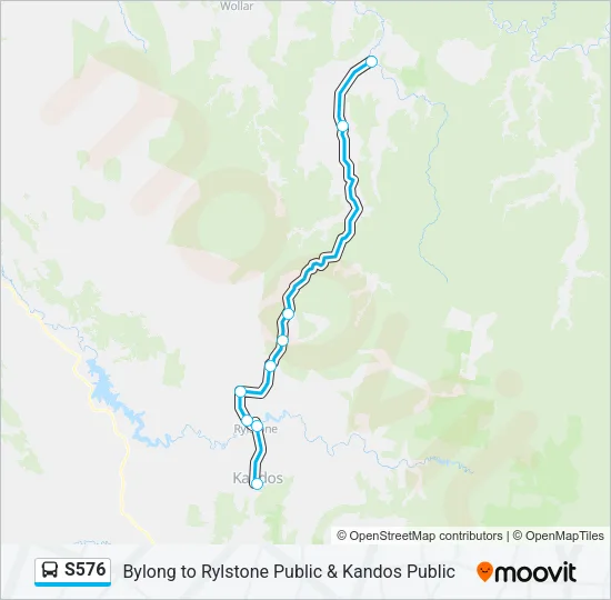S576 Bus Line Map