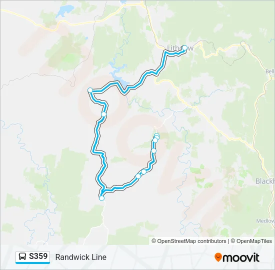 S359 Bus Line Map
