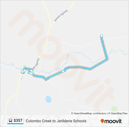 Mapa de S357 de autobús