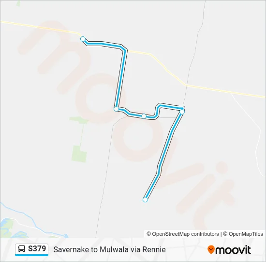 Mapa de S379 de autobús