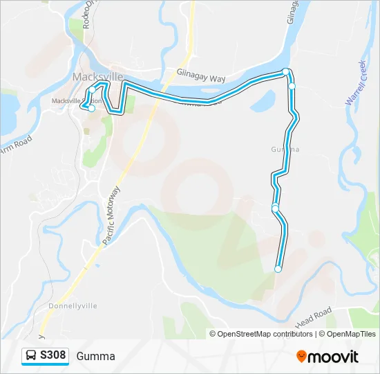 S308 S308 Route: Schedules, Stops & Maps - Gumma (Updated)