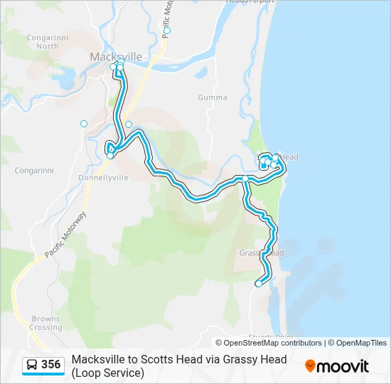 356 Route: Schedules, Stops & Maps - Macksville via Scotts Head (Updated)